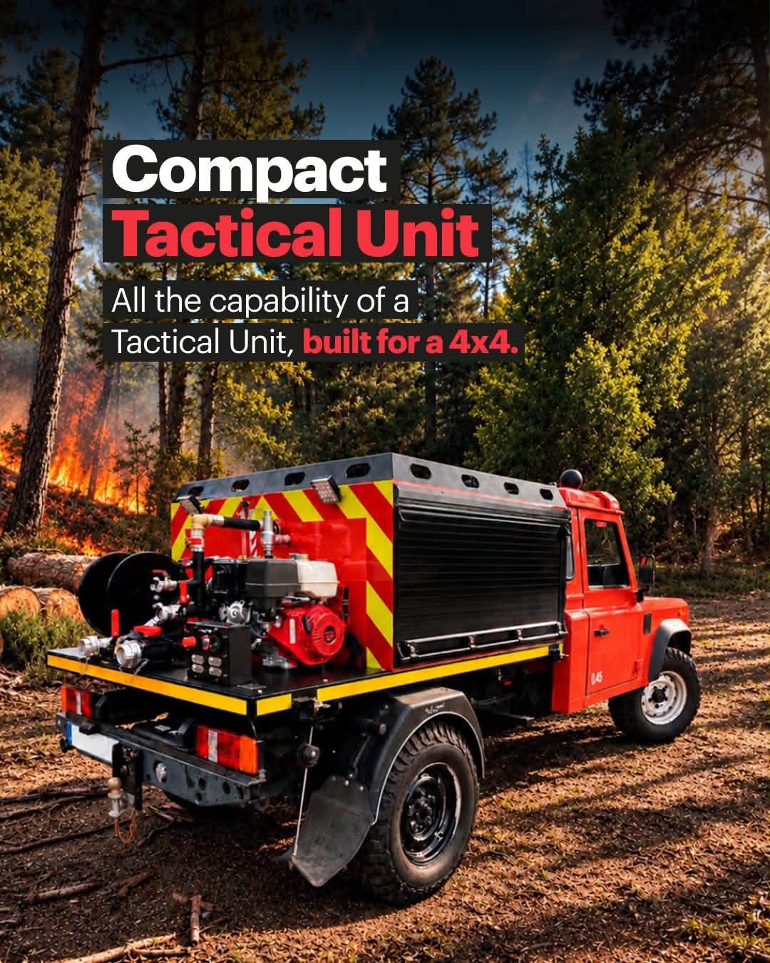 Compact Tactical Unit wildland fire vehicle